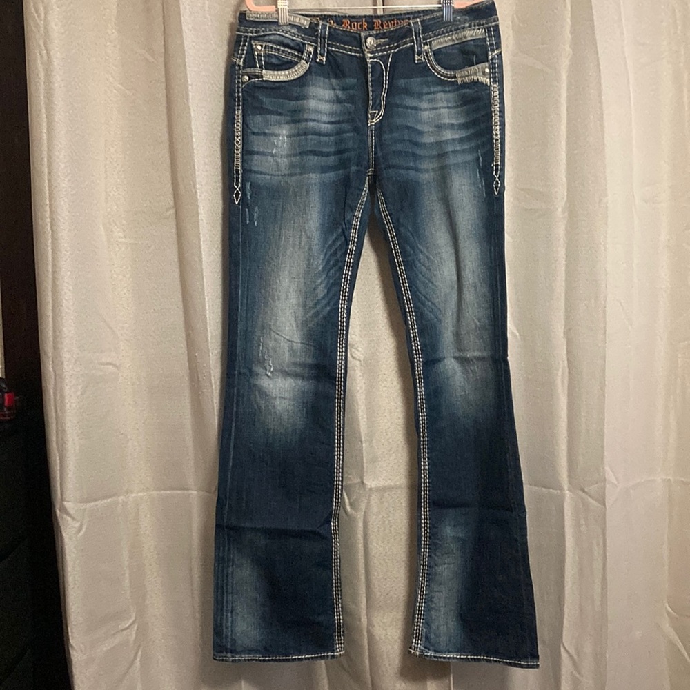 Rock Revival Dark Wash Flare Jeans